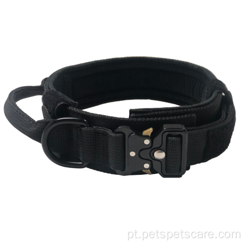 Nylon Tactical Dog Collar Treinamento personalizado ajustável